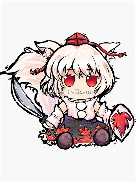 "Momiji Fumo Fumo" Sticker for Sale by LisLisetteDraws | Redbubble