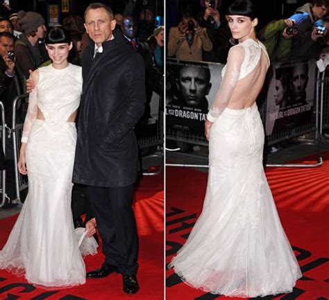 Rooney Mara and Daniel Craig attend the London premiere of The Girl ...