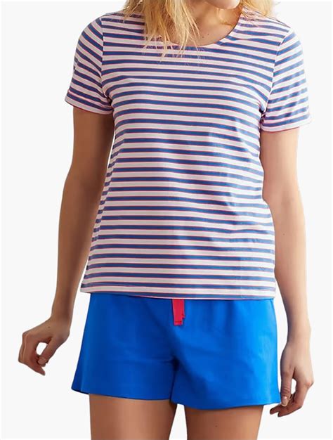 Myrunway Shop Tchibo Blue And Stripe Top And Shorty Pyjama Sets For Women