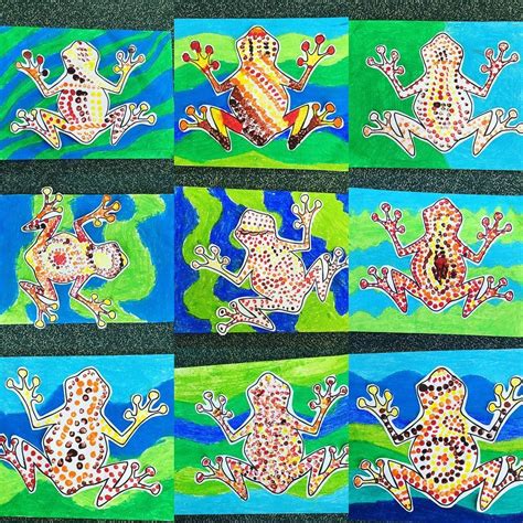 Celebrating NAIDOC week with some Tiddalick dot painting. The ...