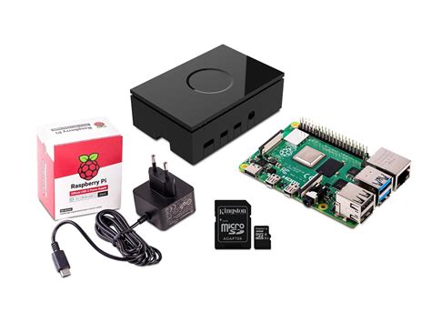 Raspberry Pi 4 Model B 4GB Starter Kit Integrert CPU Komplett No