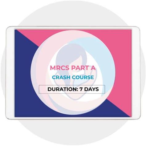 Mrcs Part A Days Crash Course Studymrcog