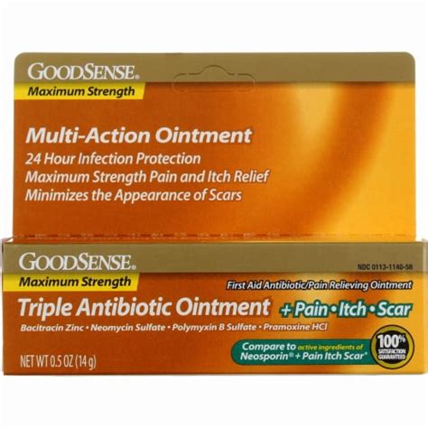 Goodsense Triple Antibiotic First Aid Ointment Maximum Strength