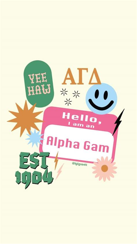 Alpha Gamma Delta - Stickers - TGI Promo