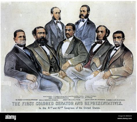 First Colored Senator And Representatives In The 41st And 42nd Congress Of The United States