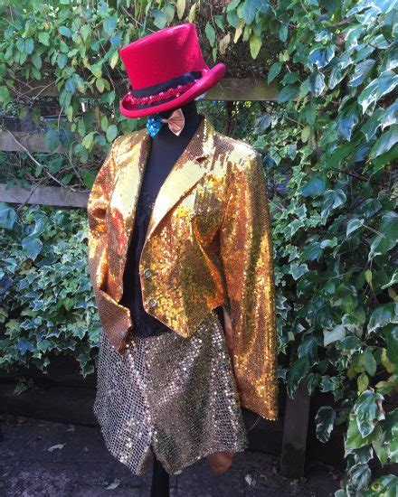 Masquerade Gold Sequin Tailcoat Showgirl Masquerade