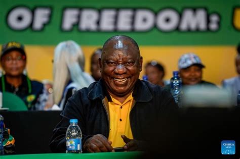 Cyril Ramaphosa Re Elected As President Of S Africas Governing Party