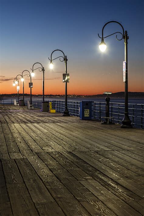 Santa Monica Pier Lights Photograph by John McGraw - Pixels