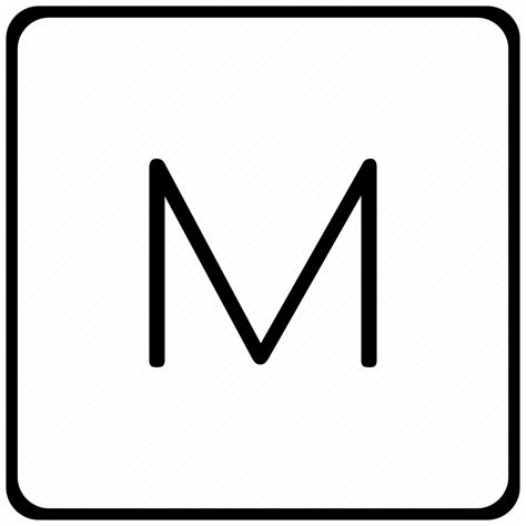 Key Keyboard Letter M Icon Download On Iconfinder