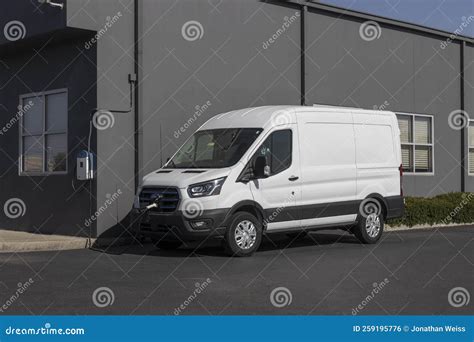 Ford E Transit Cargo Van At A Dealership The Ford E Transit Has An