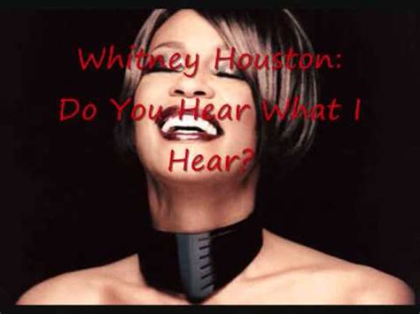 Whitney Houston Do You Hear What I Hear YouTube