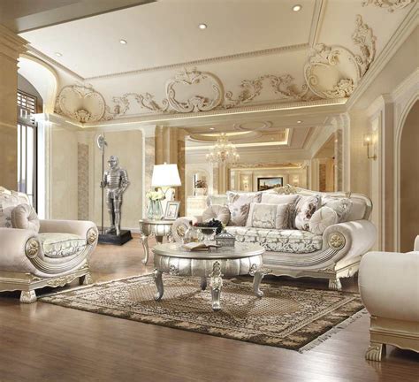 Conjunto De Salón Clásico Hd 656 Sofás Tradicionales Formal Living Rooms Luxury Living Room