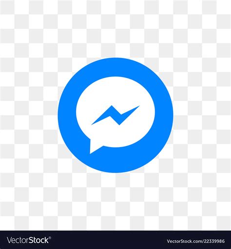 Facebook messenger social media icon design Vector Image