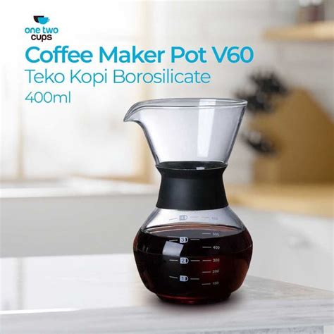 Jual Coffee Maker Pot V Teko Kopi Barista Borosilicate Glass Se