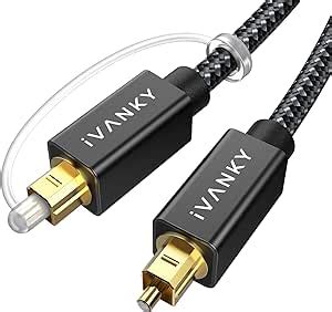 Amazon Ivanky Optical Audio Cable Ft M Nylon Braided K