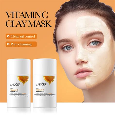 Vitamin C Clean Face Mask Anti Acne Repair Shrink Pores Remove