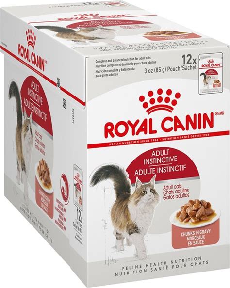 Royal Canin Feline Health Nutrition Adult Instinctive Chunks In Gravy