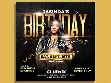 Birthday Flyer Template By Hotpin On Dribbble