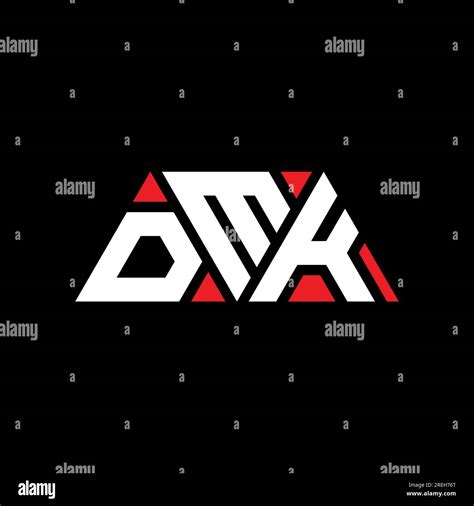 Dmk Triangle Letter Logo Design With Triangle Shape Dmk Triangle Logo