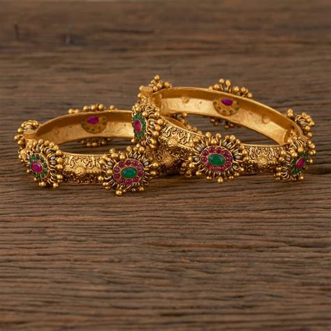 Gold Banglesindian Banglesopenable Banglestemple Etsy