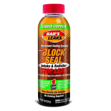 Bars Leaks Antifreeze Coolant Additive Liquid Copper Bars