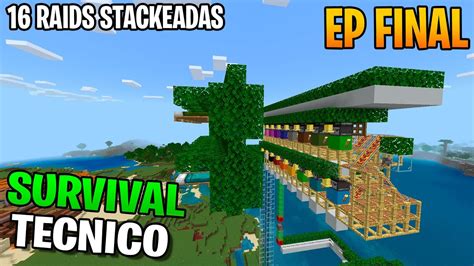 Minecraft Bedrock T Cnico Episodio Final Granja De Raids Masiva