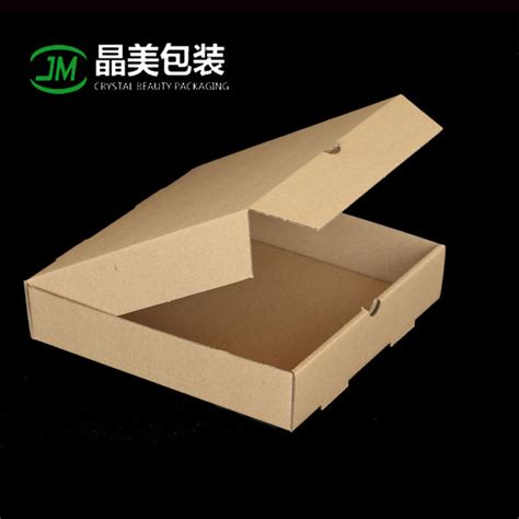 Pizza Box Custom Made 13 16 18 Inch Kraft Paper Non Printing Corrugated