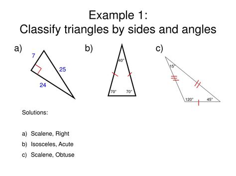 Ppt 4 1 Classifying Triangles Powerpoint Presentation Free