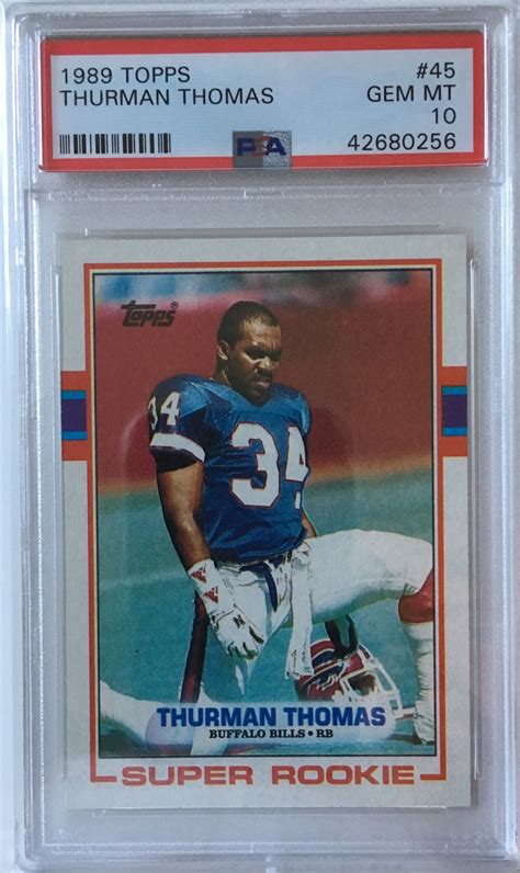 Football Thurman Thomas Rookie Set Hail Mary Cards Set Image Gallery