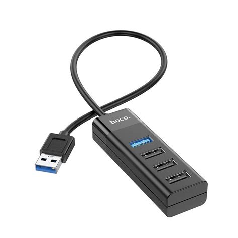 USB šakotuvas Hoco HB25 Easy mix 4 in 1 USB A to 1xUSB3 0 3xUSB2 0