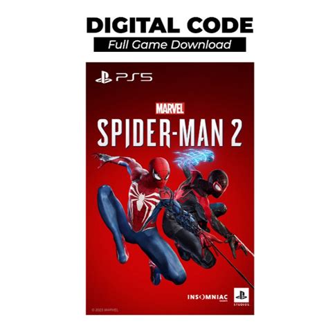 Digital Code Ps5 Marvel Spiderman 2 Spider Man 2 English Version