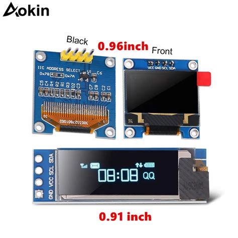 0 91 Inch Oled Module White Blue Color 128x64 Oled Lcd Led Display