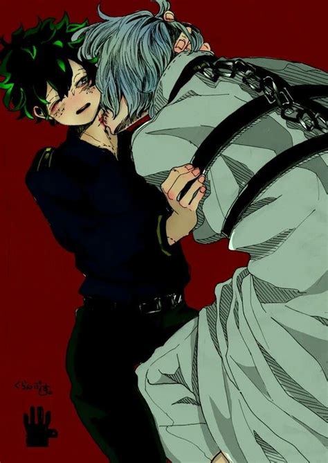 Shigaraki X Midoriya Фан арт Милые рисунки Мультипликационные