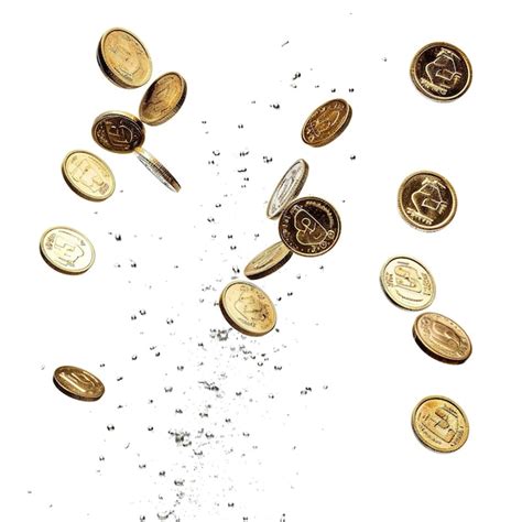 Premium Photo Golden Coins Falling