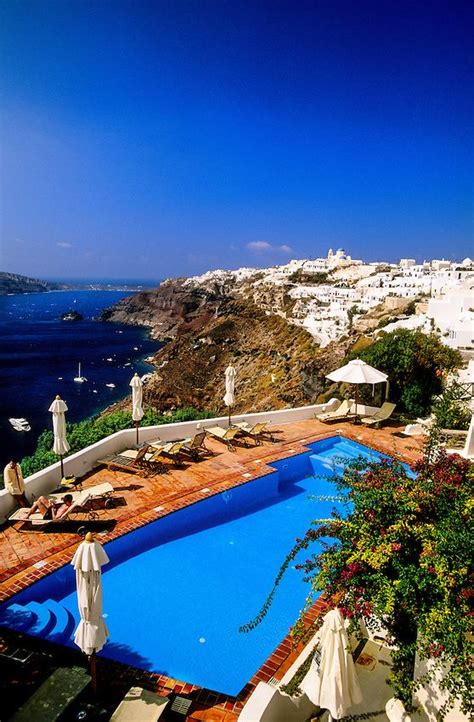 Swimming Pool Atlantis Villas Oia Island Of Santorini The Cyclades