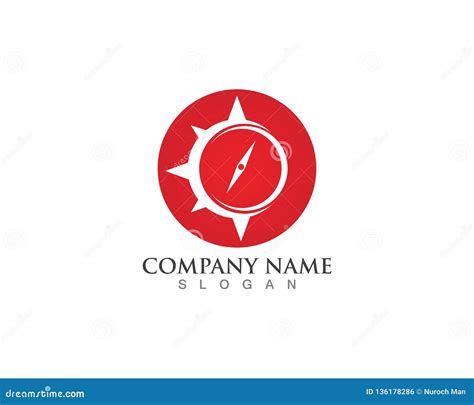 Vector Compass Signs And Symbols Logo Stock Vector Illustration Of