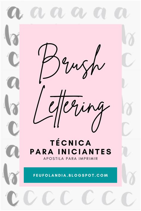 Treino de Lettering apostila para imprimir e treinar Feufolândia