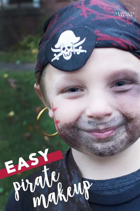 How To Do Easy Pirate Makeup For A Halloween Costume Craftivity Designs