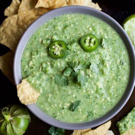 Avocado Salsa Verde Recipe Joyful Healthy Eats