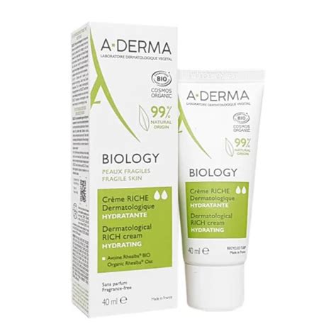 hydratants peaux sèches A DERMA BIOLOGY CREME RICHE HYDRATANTE PEAUX