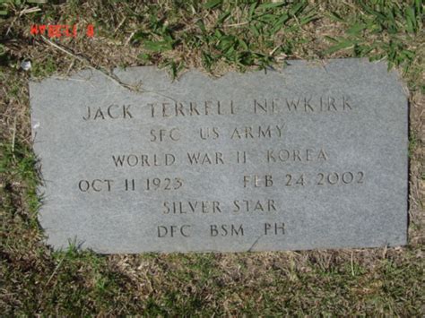 SFC Jack Terrell Newkirk 1923 2002 Find A Grave Memorial