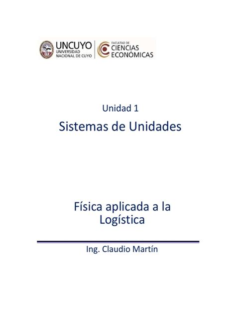 Unidad 1c Magnitudes Y Sistemas De Medición Pdf Cantidad Kilogramo