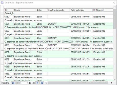 Auditoria Espelho De Ponto Bonzay Ajuda Online