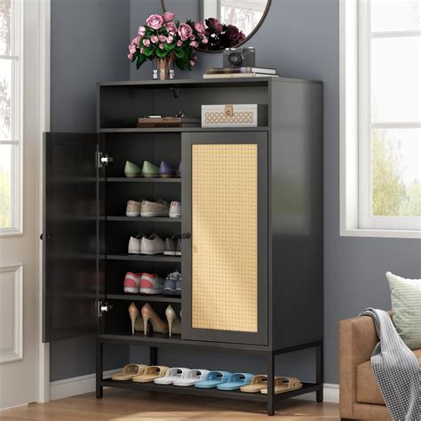 Amazon Wanttii Shoe Cabinet Shoe Storage Cabinet With Doors Shoe