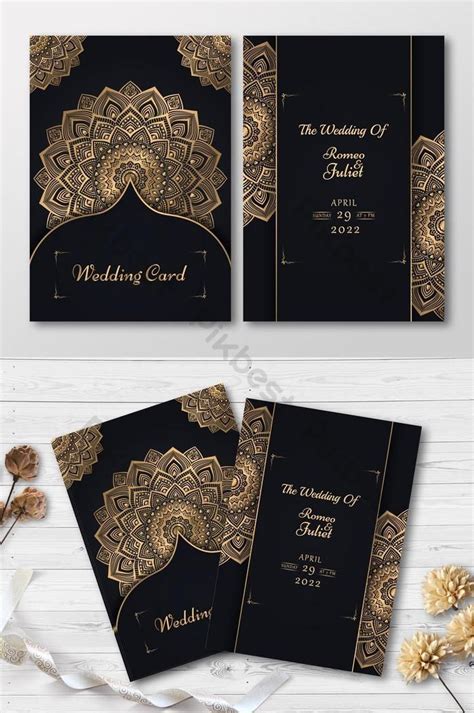 تصميم بطاقة دعوة الزفاف الفاخرةpikbest Luxury Wedding Invitations