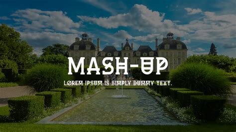 Mash Up Font Download Free For Desktop And Webfont