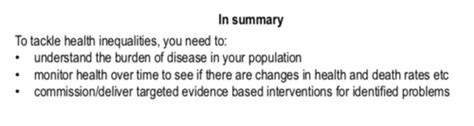 3 0 Health Inequalities Flashcards Quizlet