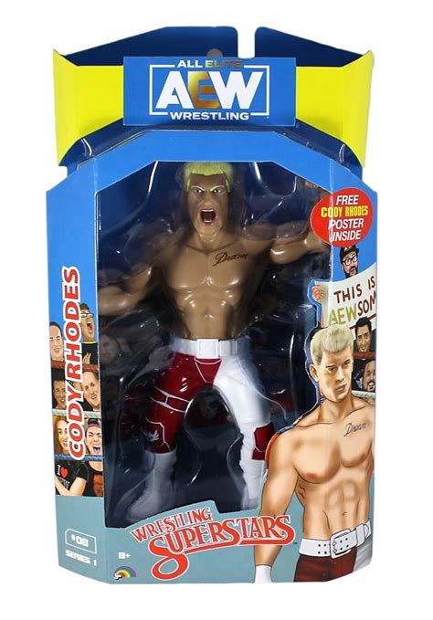 Jazwares Aew Series Cody Rhodes Ljn Red Chase Variant Exclusive