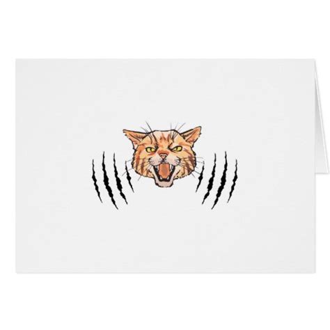 Wildcat Claw Marks Greeting Card Zazzle