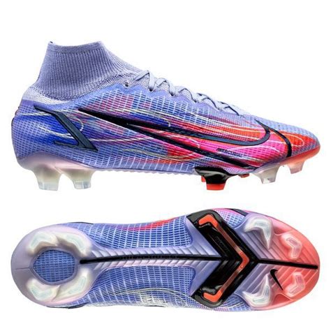 Nike Mercurial Superfly 8 Elite FG KM Flames Lila Silver